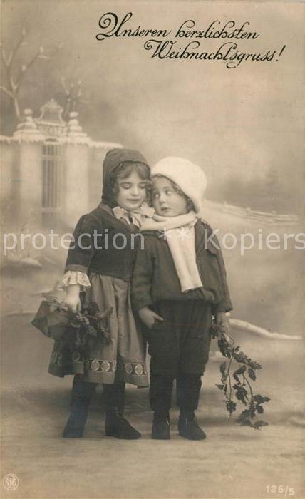 Foto NPG Nr. 126/5 Kinder Weihnachten