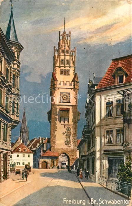 Verlag Wiedemann WIRO Nr. 1986 B Freiburg im Breisgau Schwabentor