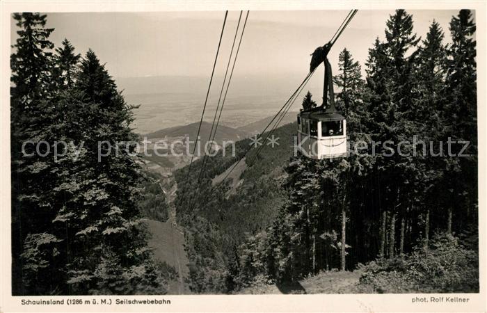 Foto Kellner Rolf Nr. 6714 Seilbahn Schauinsland Schwarzwald