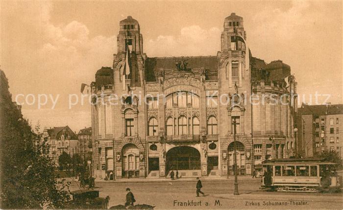 Strassenbahn Frankfurt am Main Zirkus-Schumann-Theater