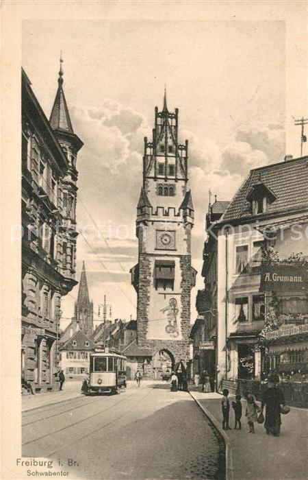 Strassenbahn Freiburg Breisgau Schwabentor