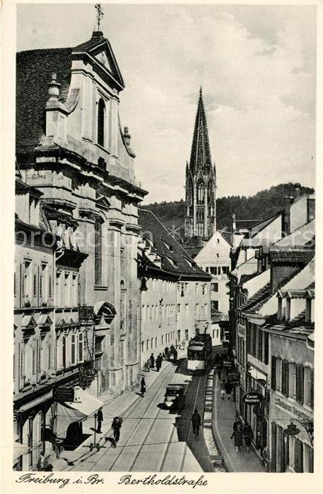 Strassenbahn Freiburg im Breisgau Bertholdstrasse