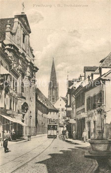 Strassenbahn Freiburg im Breisgau Bertholdstrasse