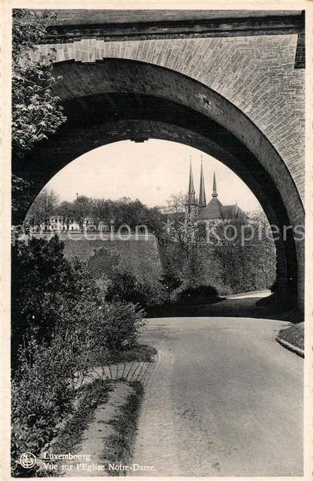 LUXEMBOURG Luxemburg Vue sur Eglise Notre-Dame