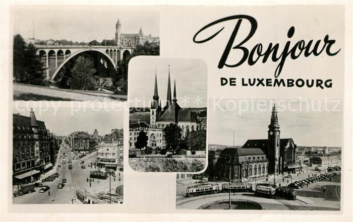 LUXEMBOURG Luxemburg Kirchen Viadukt