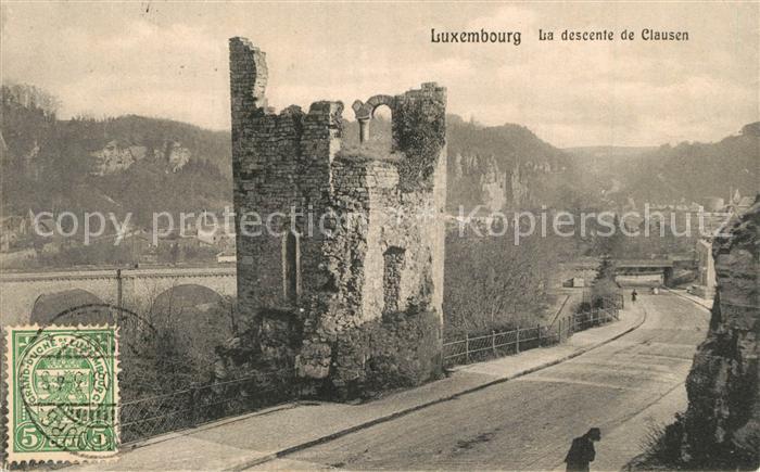LUXEMBOURG Luxemburg La descent de Clausen