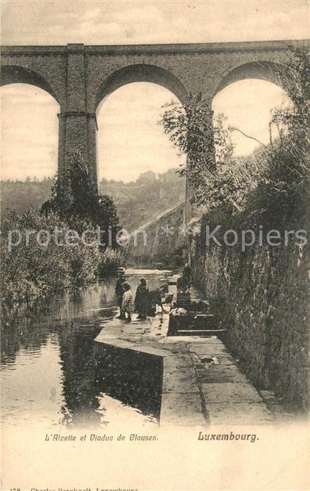 LUXEMBOURG Luxemburg Alzette et Viaduc de Clausen