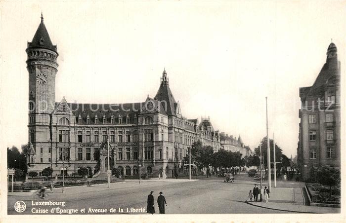 LUXEMBOURG Luxemburg Caisse d`Epargne et Avenue de la Liberté