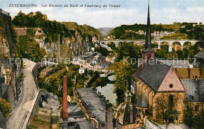 LUXEMBOURG Luxemburg Les Rochers du Bock et Faubourg du Grund