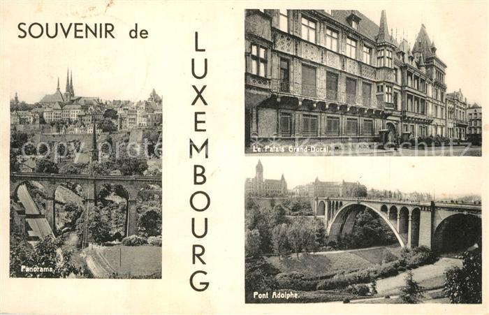 LUXEMBOURG Luxemburg Panoram Palais-Grand-Ducal Pont-Adolphe
