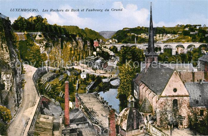 LUXEMBOURG  Luxemburg Les Rochers de Bock et Faubourg du Grund