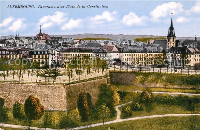 LUXEMBOURG  Luxemburg Panorama avec Place de la Constitution