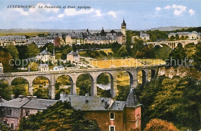 LUXEMBOURG  Luxemburg La Passerelle et Pont Adolphe