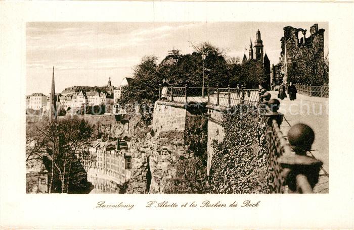LUXEMBOURG  Luxemburg Alzette et les Rochers du Bock