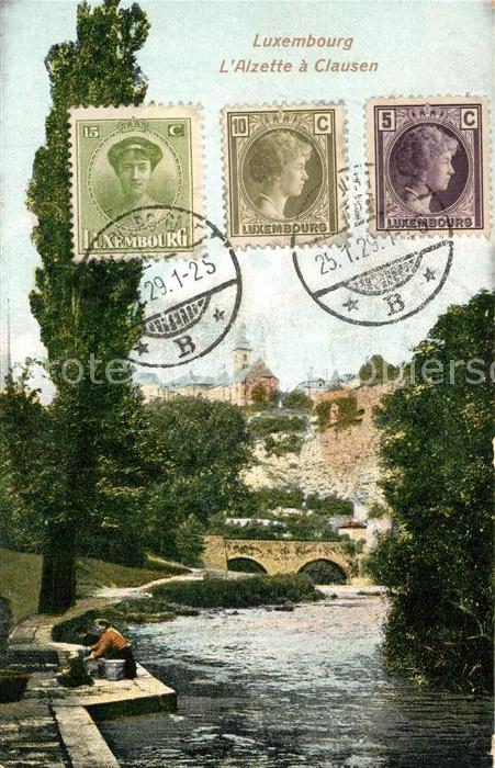 LUXEMBOURG  Luxemburg Alzette a Clausen