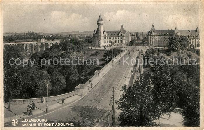 LUXEMBOURG  Luxemburg Avenue et Pont Adolphe