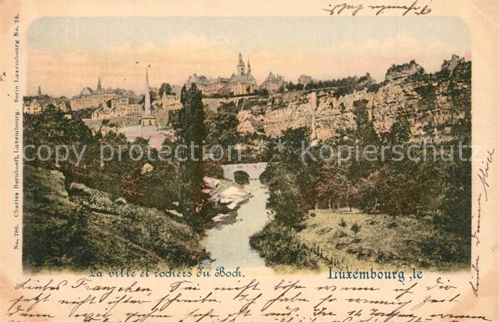LUXEMBOURG  Luxemburg Ville et rochers du Bock