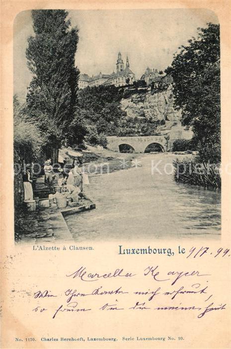 LUXEMBOURG  Luxemburg L Alzette a Clausen