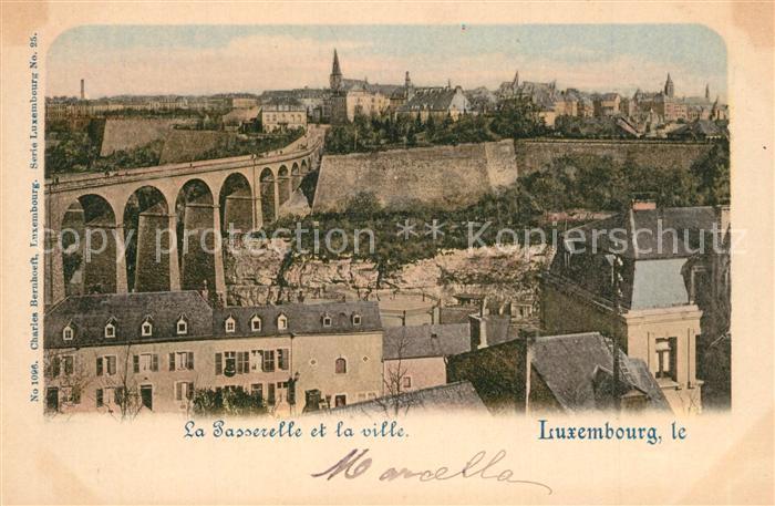LUXEMBOURG  Luxemburg La Passerelle et la Ville