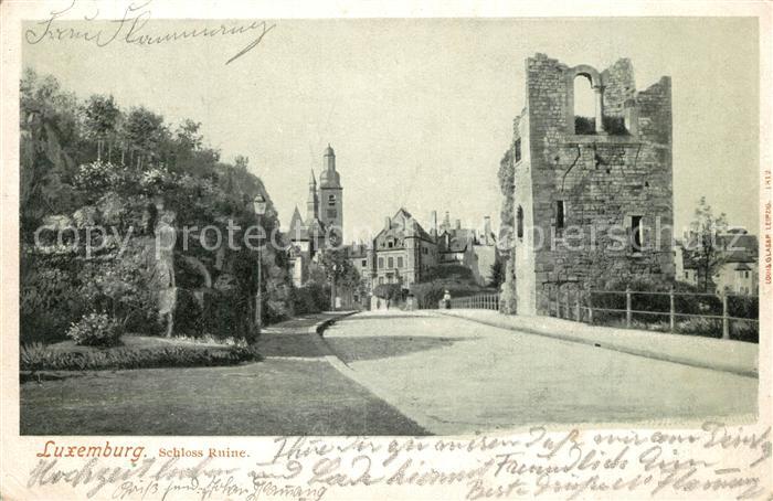 LUXEMBOURG  Luxemburg Schloss-Ruine