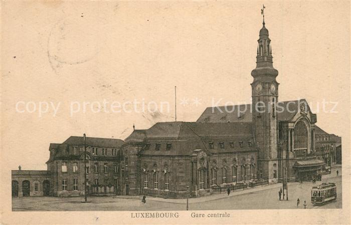 LUXEMBOURG  Luxemburg Gare Centrale Strassenbahn