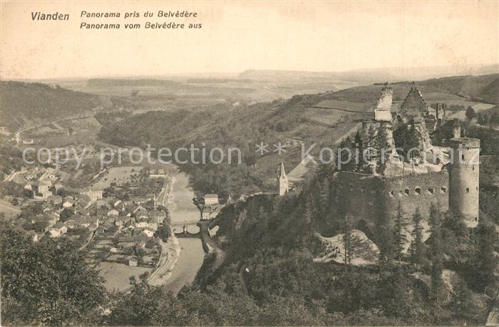 Vianden Panorama pris du Belvedere