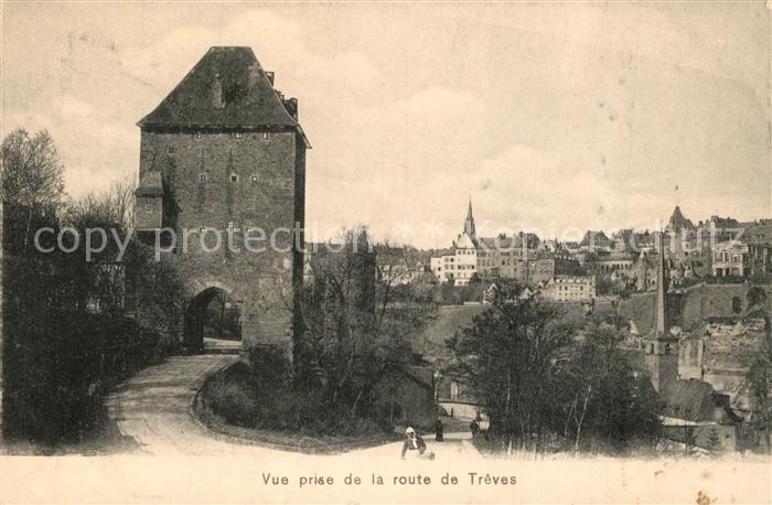 LUXEMBOURG  Luxemburg Vue prise de la route de Tréves