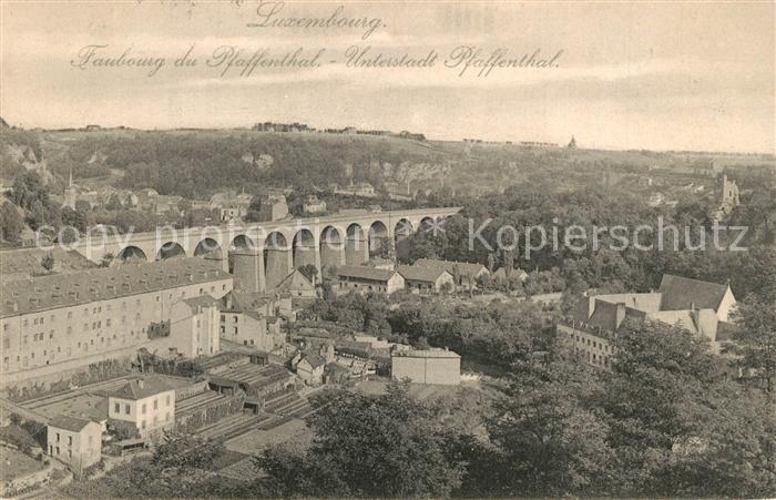 LUXEMBOURG  Luxemburg Faubpirg du Pfaffenthal Unterstadt