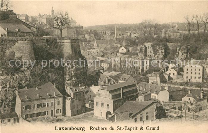 LUXEMBOURG  Luxemburg Rochers du St. Esprit und Grund