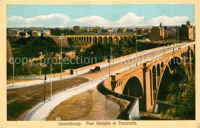 LUXEMBOURG  Luxemburg Pont Adolphe et Passerelle