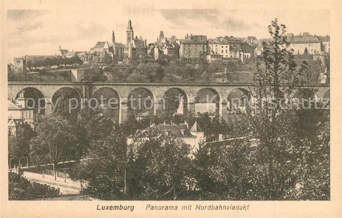 LUXEMBOURG  Luxemburg mit Nordbahnviadukt