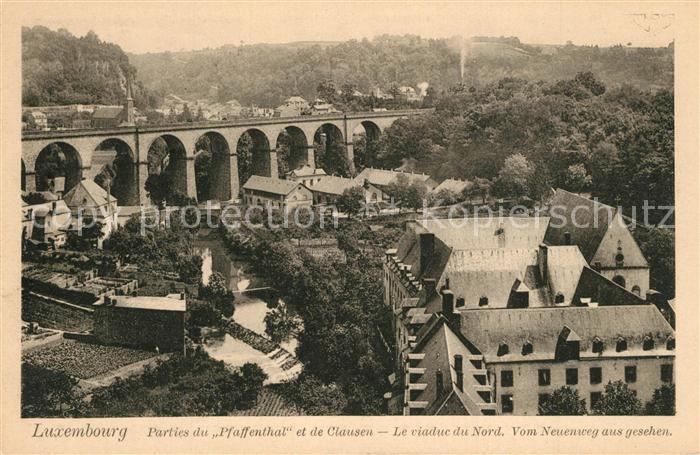 LUXEMBOURG Luxemburg Parties du Pfaffenthal et de Clausen Viaduc du Nord