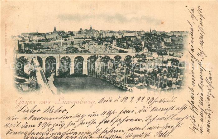 LUXEMBOURG Luxemburg mit Viadukt