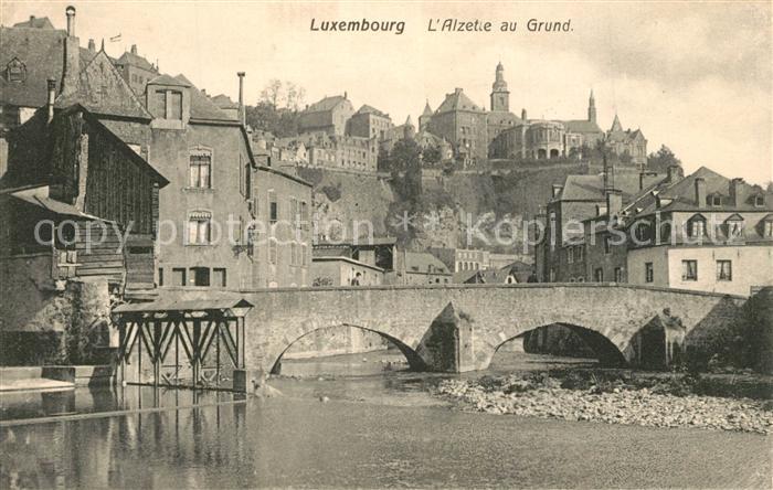 LUXEMBOURG Luxemburg L Alzette au Grund