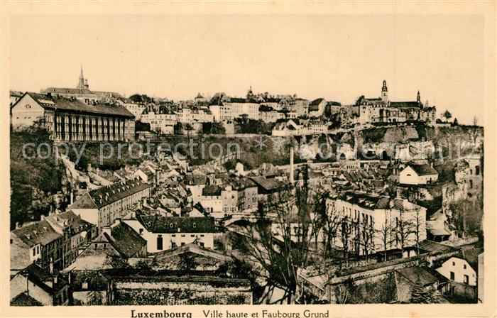 LUXEMBOURG Luxemburg Ville haute et Faubourg Grund