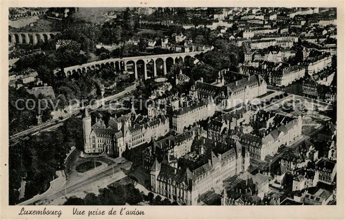 LUXEMBOURG Luxemburg Fliegeraufnahme mit Viadukt