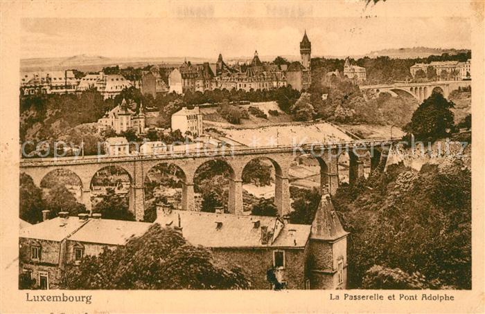 LUXEMBOURG Luxemburg La Passerelle et Pont Adolphe