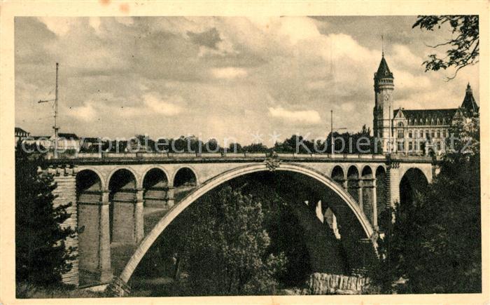 LUXEMBOURG  Luxemburg Pont Adolphe et Caisse d`Epargne