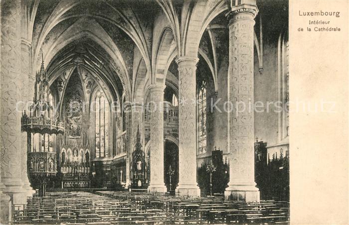 LUXEMBOURG  Luxemburg Catjedrale interieur