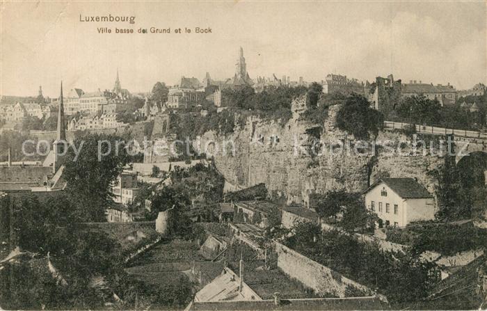 LUXEMBOURG  Luxemburg Ville basse de Grund et le Bock