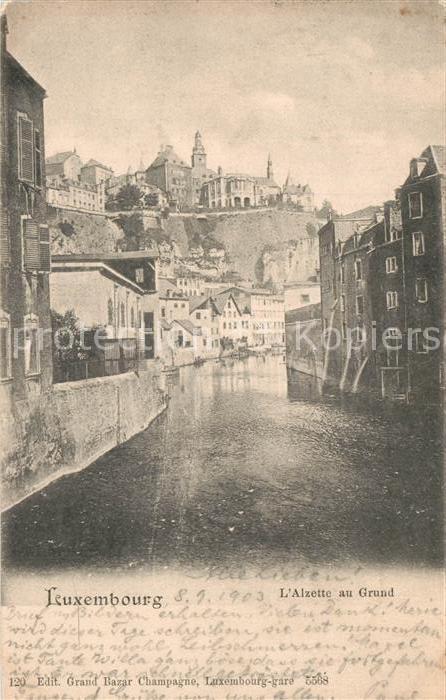 LUXEMBOURG  Luxemburg Alzette au Grund