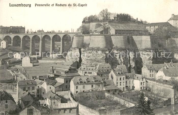 LUXEMBOURG  Luxemburg Passerelle et Rochers du St. Esprit