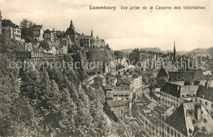LUXEMBOURG  Luxemburg Vue prise de la Caserne des Volontaires