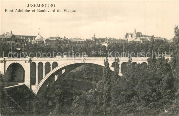LUXEMBOURG  Luxemburg Pont Adolpeh et Boulevard du Viaduc