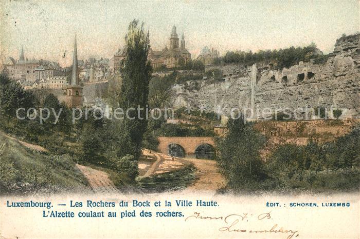 LUXEMBOURG  Luxemburg Les Rochers du Bock et la Ville Haute