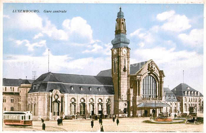 LUXEMBOURG  Luxemburg Gare centrale Strassenbahn