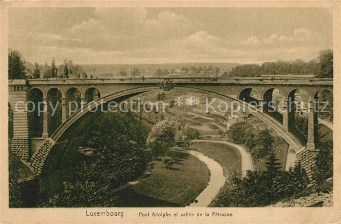 LUXEMBOURG  Luxemburg Pont Adolpeh et vall?e de la Petrusse