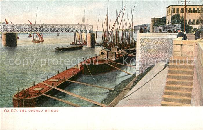 Kairo Caire Geöffnete Drehbrücke