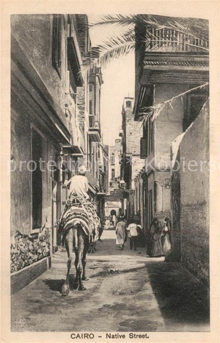 Kairo Caire Altsstadtgasse Kamelreiter