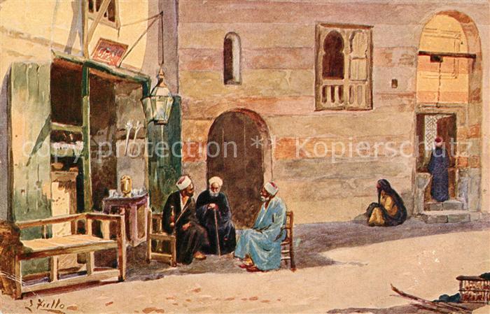 Kairo Caire Teestube Kuenstlerkarte